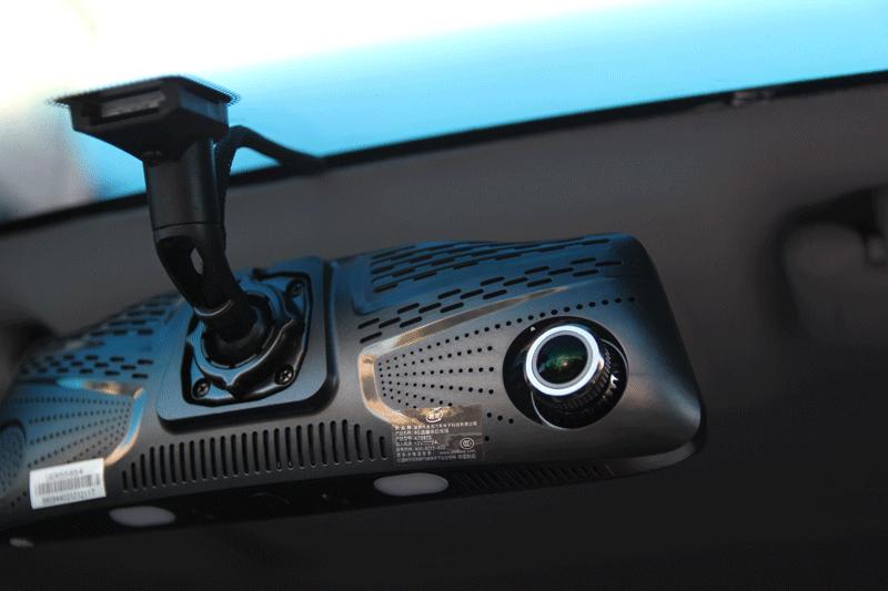 行车保姆秒杀*子狗电**，10寸屏善领X798TS后视镜评测