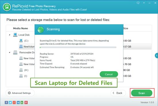 从笔记本电脑恢复已删除的文件/照片/视频的免费方式