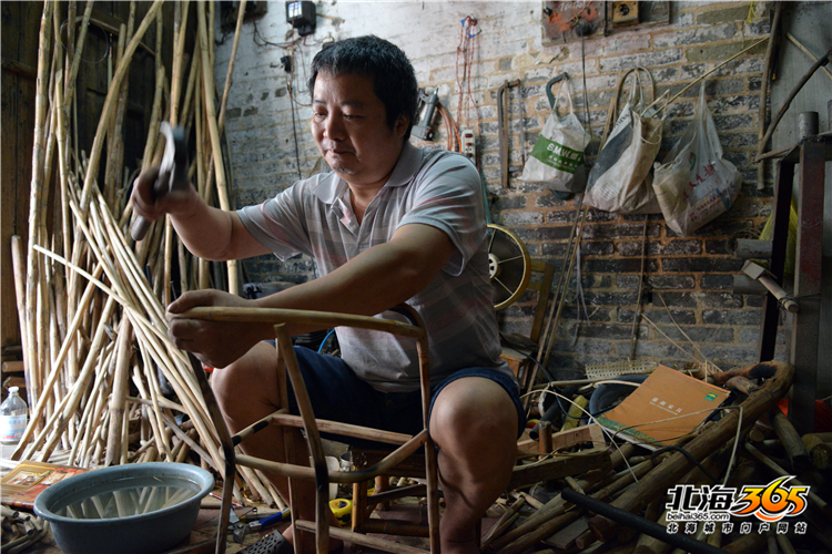 正宗手工编织藤椅,真藤编织藤椅教程