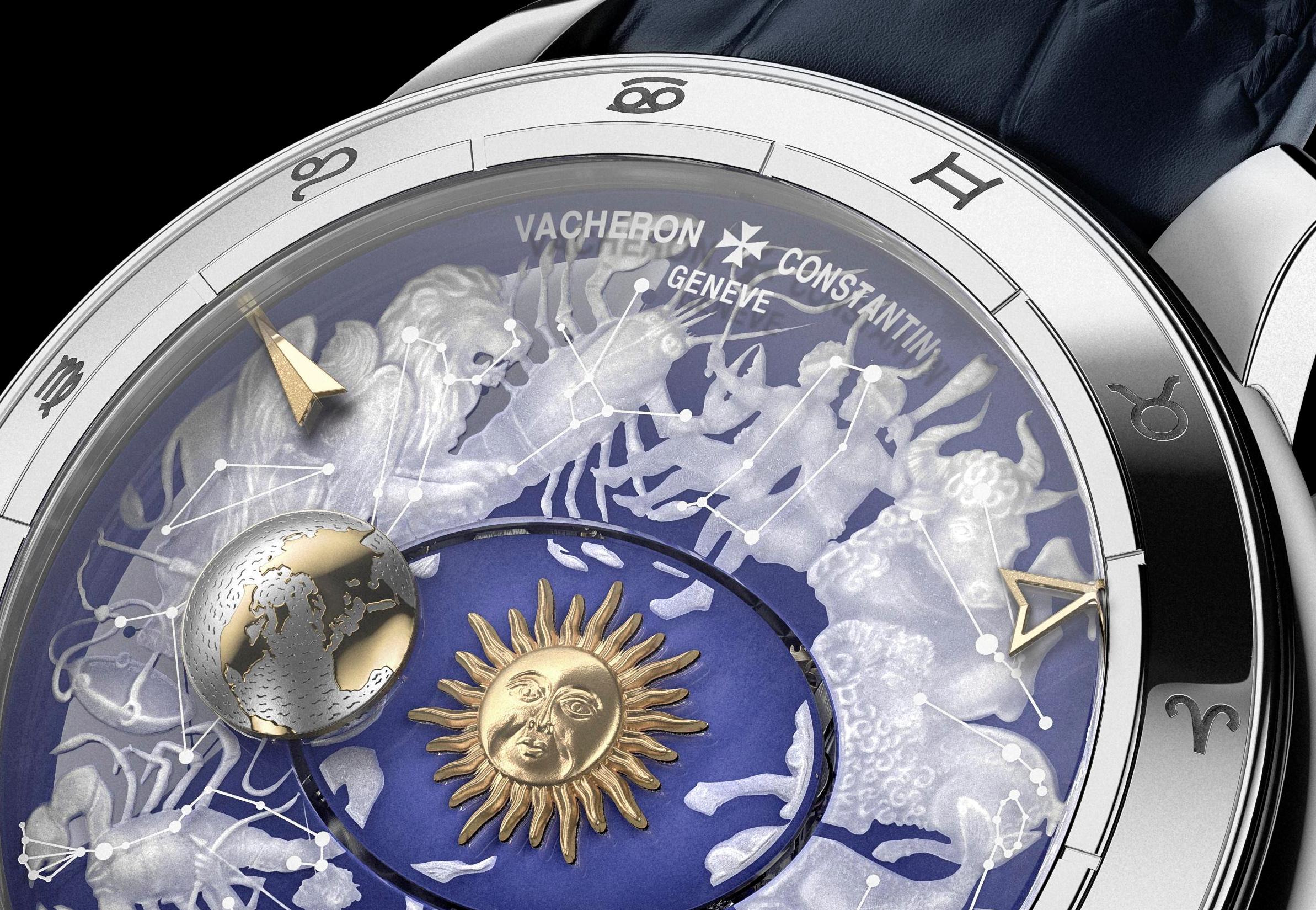 江诗丹顿手表高清大图,江诗丹顿带一个地球和月亮的手表