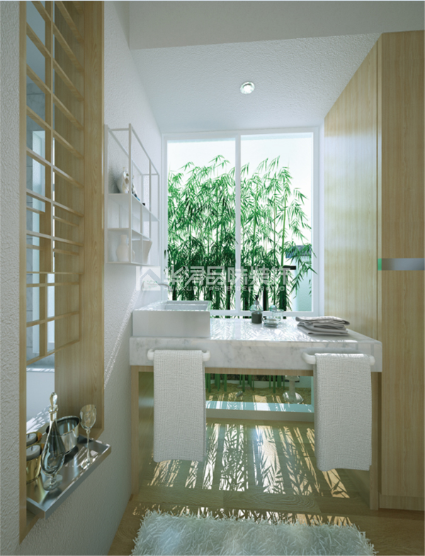 连廊天井南北通透,采光天井连通客厅