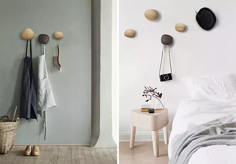 实木衣帽架摆放效果图,实木家用落地式衣帽架超强收纳