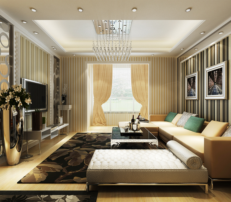 100平简约风装修经典案例,108轻奢简约风装修全屋效果图