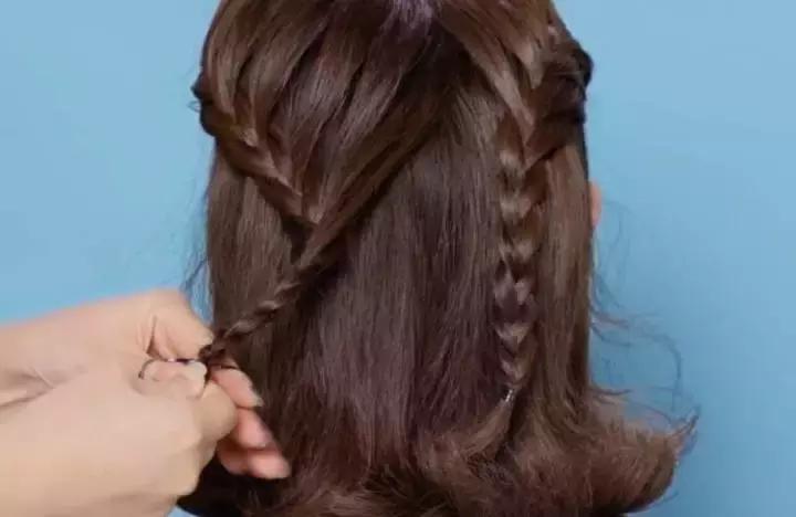 周冬雨同款发型编发教程,周冬雨春风十里不如你编发