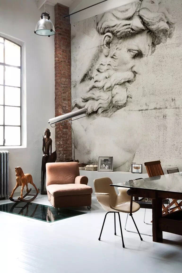 还留恋传统的大白墙么？不要Out了，转个身，时尚达人就会是你