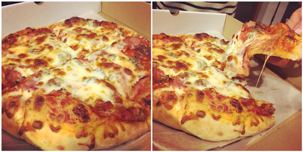 每个饥寒交迫的晚上，一块披萨就能让我荡漾