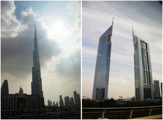 乘着地铁，乐购迪拜