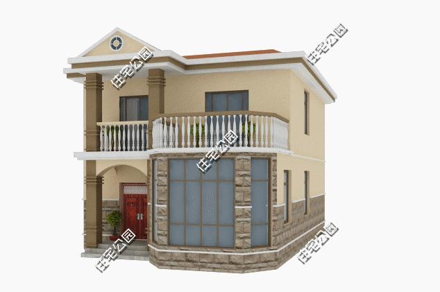 11x8米二层农村小别墅另带柴火房,农村自建房二层小别墅需要多少砖