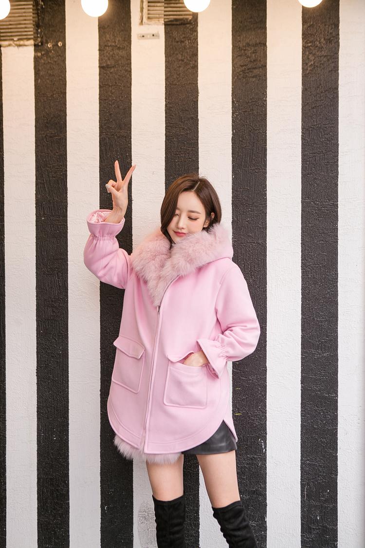 粉红女郎加长靴太有气质了