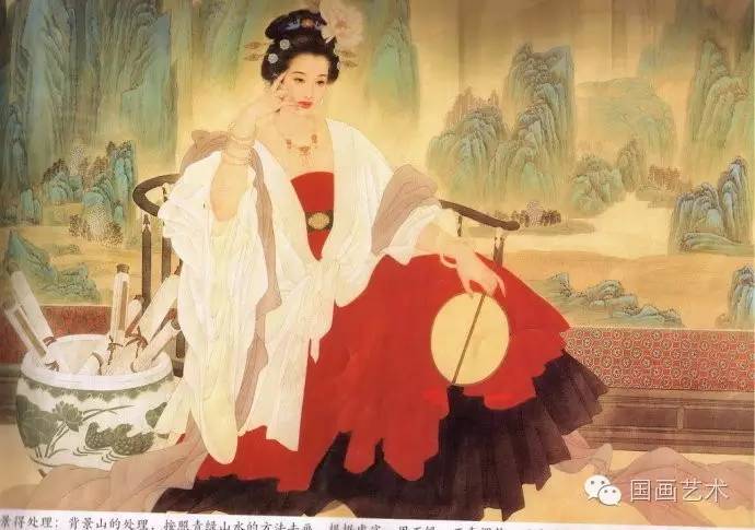 王美芳工笔仕女技法,王美芳的工笔人物线条表现