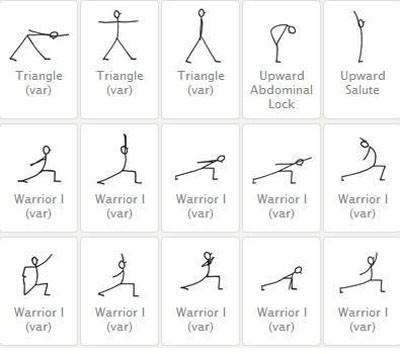 瑜伽动作教学贴画,瑜伽老师教你一个小技巧