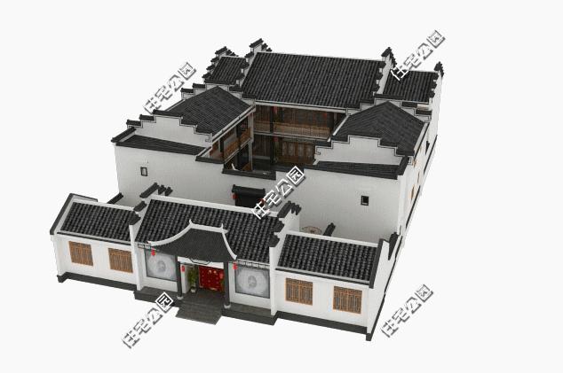 徽派农村别墅设计,农村徽派别墅设计方案