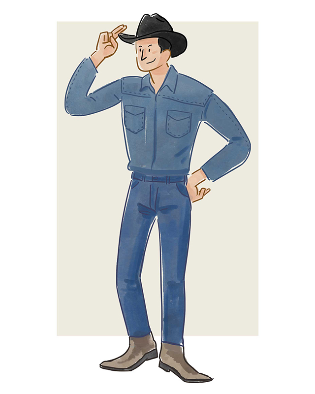 牛仔衬衫怎么搭配才能时髦又有型,牛仔衬衫整个穿搭都变得更高级了