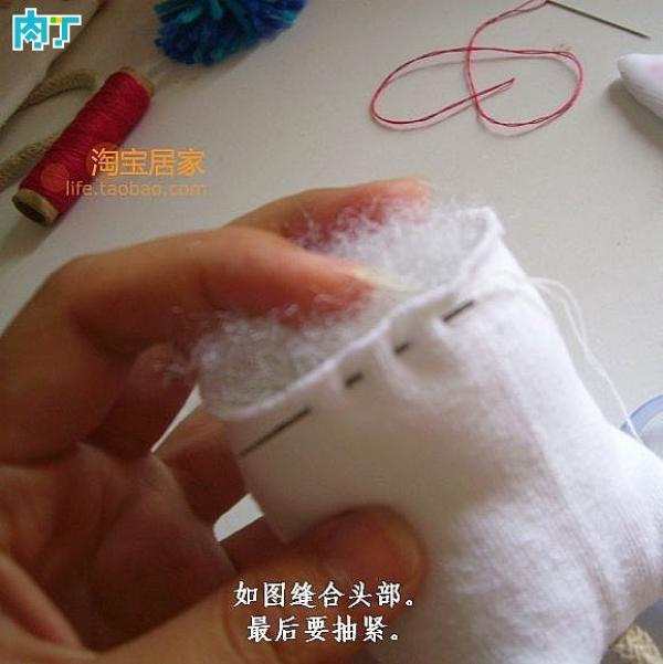 用袜子自制娃娃diy,袜子娃娃手工制作简单