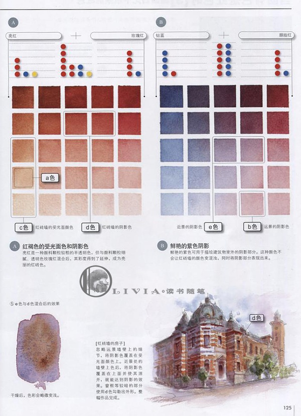 用水彩画达到极致的调色方法的书,水彩画12色颜料调色表大全