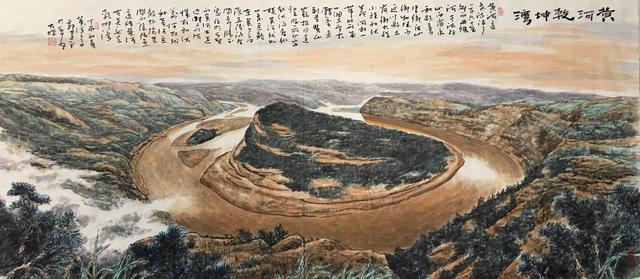 朝坊观瀑风雷间，九曲激浪生层烟——记画家郭建平