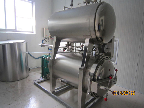 鸭蛋高温灭菌釜厂家,小型鸭蛋杀菌锅设备