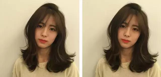 显脸小有层次感的中长发,中长发什么造型显小