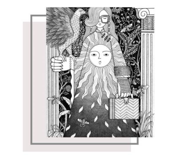 gucci日系插画,gucci限量版插画