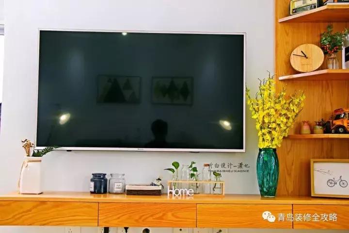 北欧风小户型三室一厅75平方米,唐岛one116平