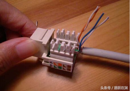 水晶头和墙壁网线插座接法,网线插座对应水晶头接法图解