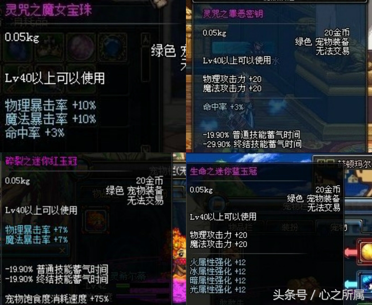 dnf极限的祭坛宠物装备大全,dnf极限祭坛爆什么宠物装备