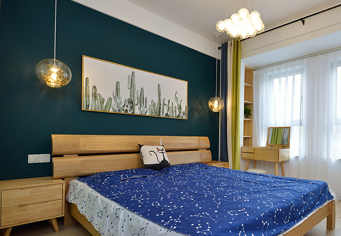 双宋结婚新房如果这样装~上海高桥新城89㎡北欧实景,隐形门亮了