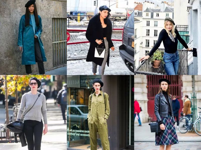 贝雷帽怎么戴好看且不容易掉,冬季贝雷帽的四种戴法