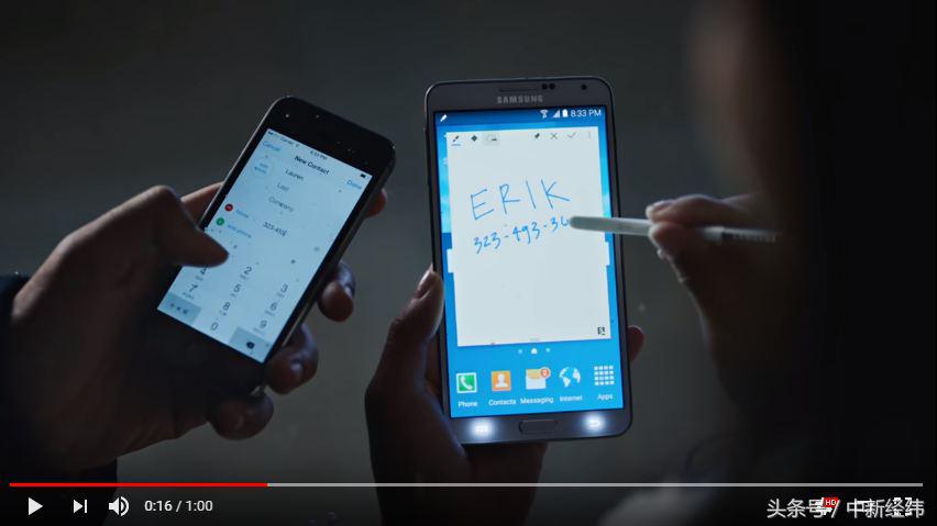 三星新广告再次嘲讽苹果视频,三星历年来嘲讽苹果的广告