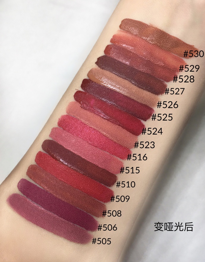 泰国唇釉全套试色,泰国平价网红唇釉