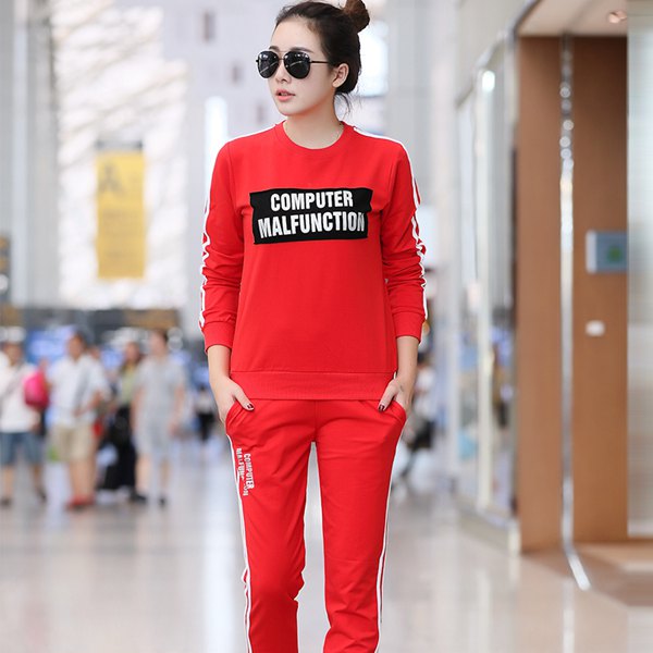 春秋卫衣运动服套装女中长款大码,新款爆款卫衣运动服套装女最新款