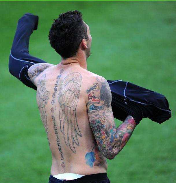 梅西的最新纹身,梅西腿部纹身最新