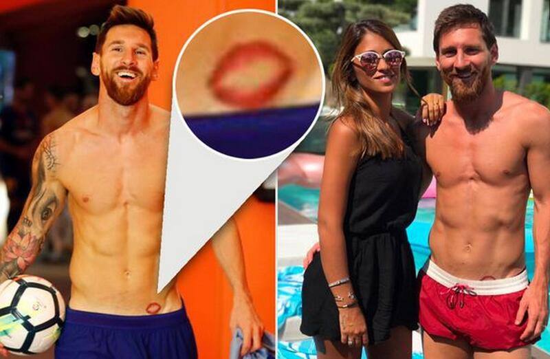 梅西胳膊纹身完整图,梅西最新纹身