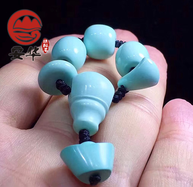 绿松石3mm小米珠搭配图,安华绿松石旗舰店