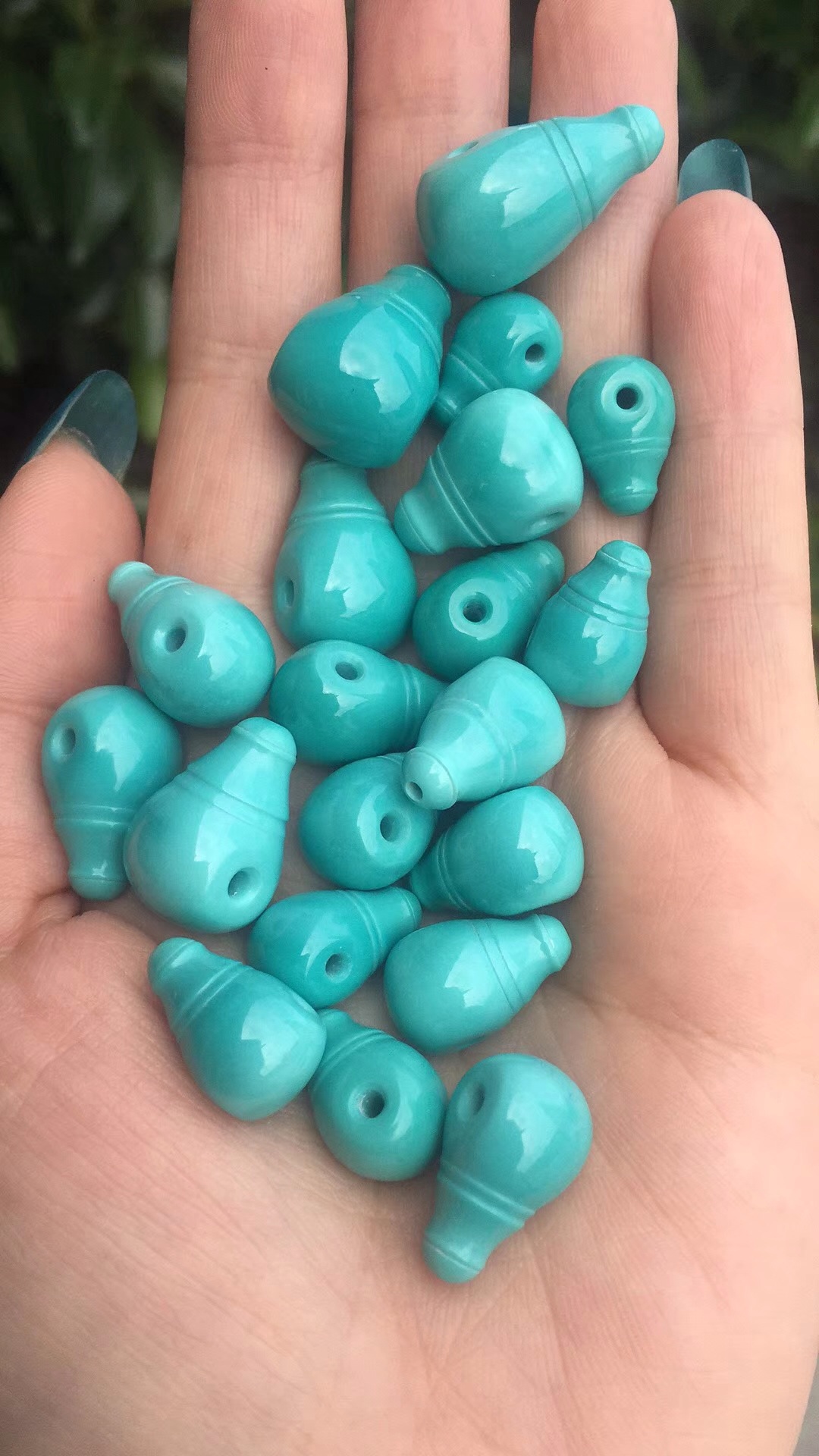 绿松石3mm小米珠搭配图,安华绿松石旗舰店