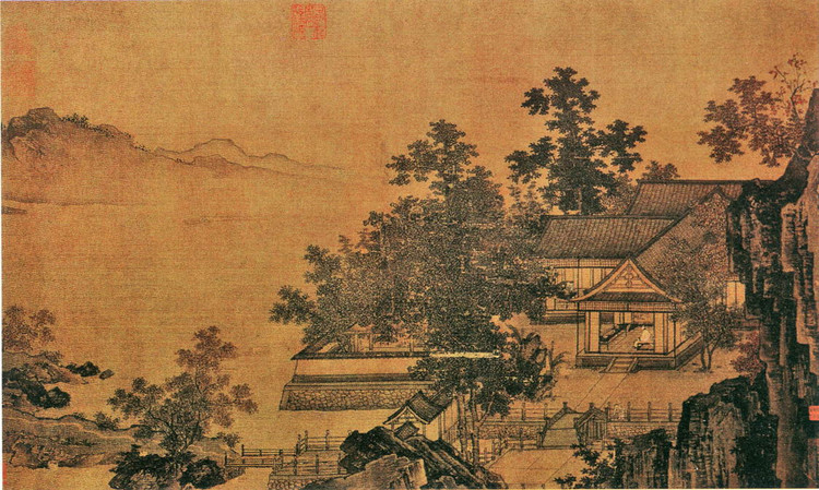 宋刘松年山水画精品欣赏,宋画四大家作品欣赏