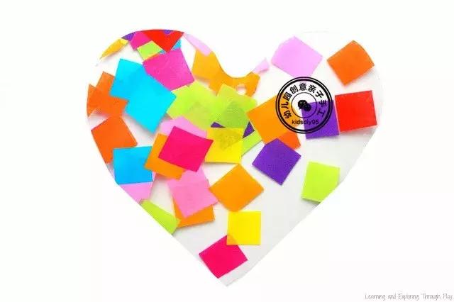 感恩节幼儿园孩子对父母的爱心图,感恩节毛线手工简单又漂亮