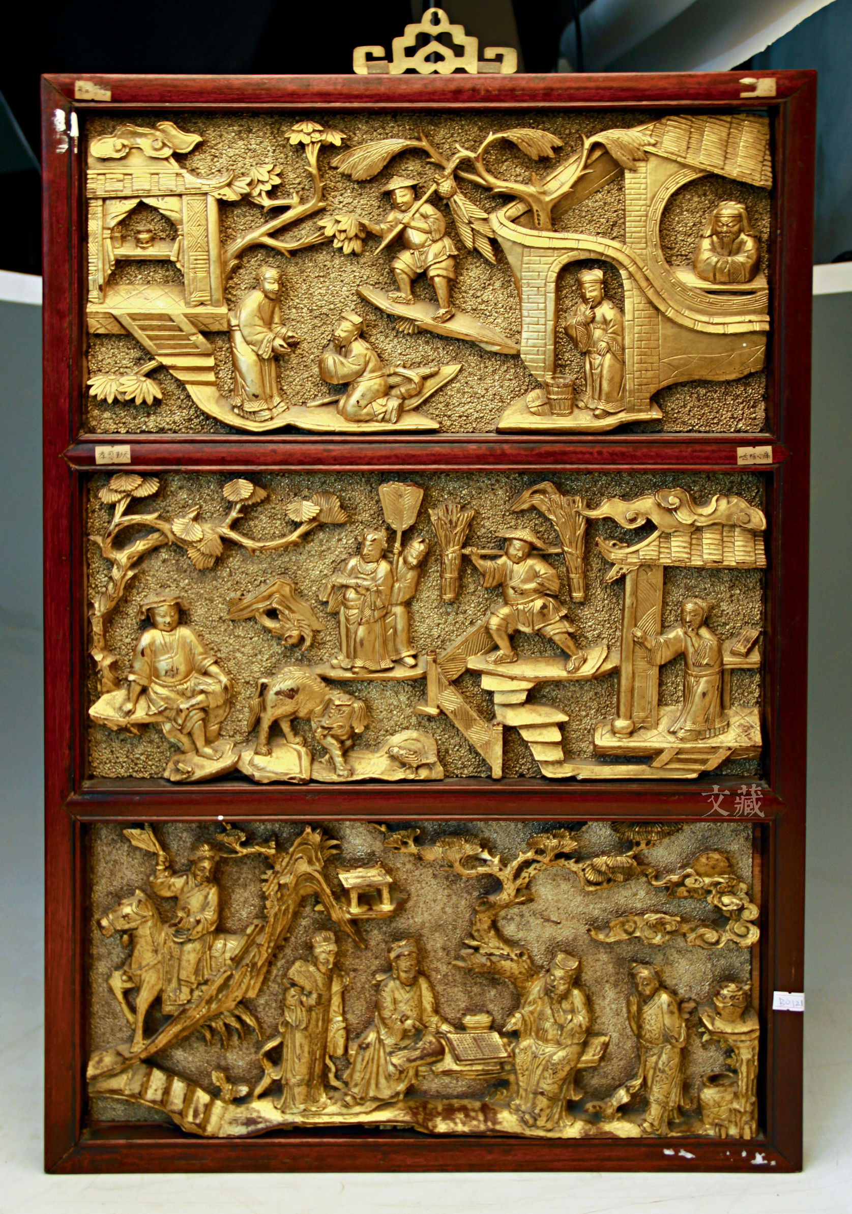 金漆木雕珍品,漆金木雕