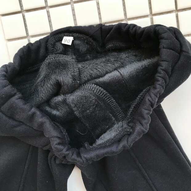 婴儿男童加绒裤子冬季衣服,男童韩国童装秋冬套装