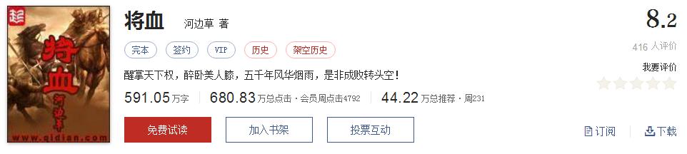 起点评分8.7以上小说排行榜,全网评价最高的十本网络小说神作