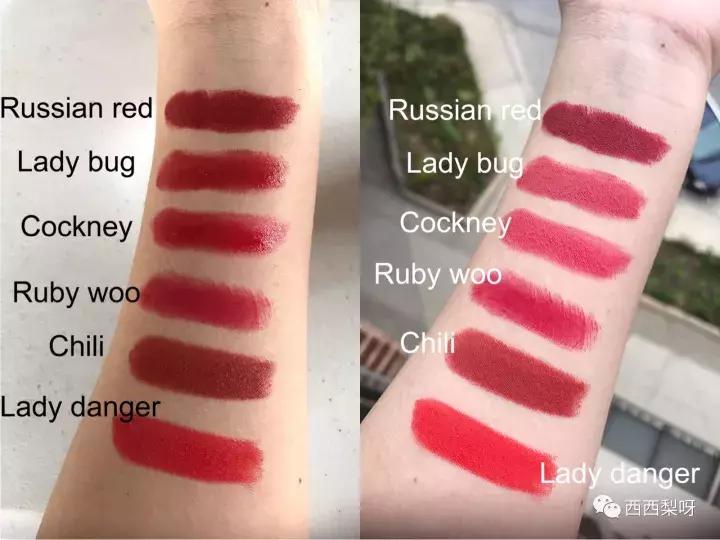 mac口红热门色号全试色你能驾驭吗,mac口红316和露华浓口红225