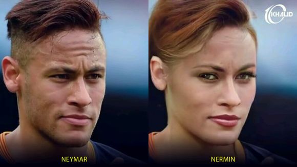 当足球巨星变成女人了,当足球巨星变成女生