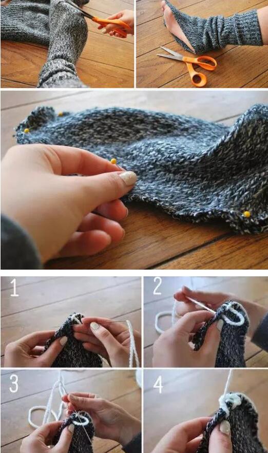 毛衣旧了不要扔,毛衣破了别扔