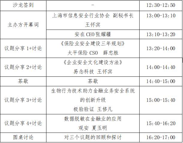 安创汇CSO下午茶｜金融企业信息安全规划沙龙圆满成功