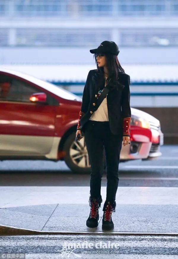 刘雯马丁靴搭配,刘雯宋茜夏天穿搭