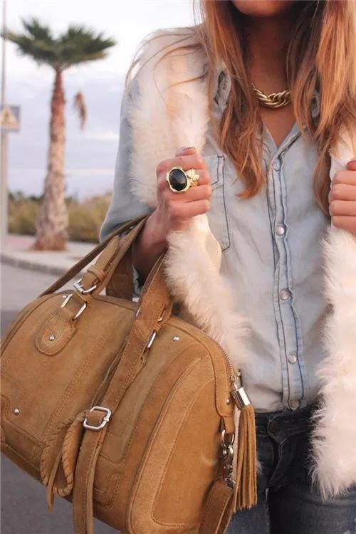 皮草马甲怎么穿搭好看,皮草马甲的穿搭方法