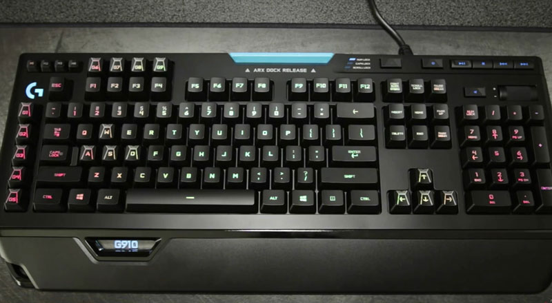 罗技g910键盘怎么恢复默认,罗技g910机械游戏键盘