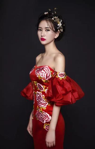 农村婚礼新娘敬酒服套装,婚礼现场敬酒服造型图片大全