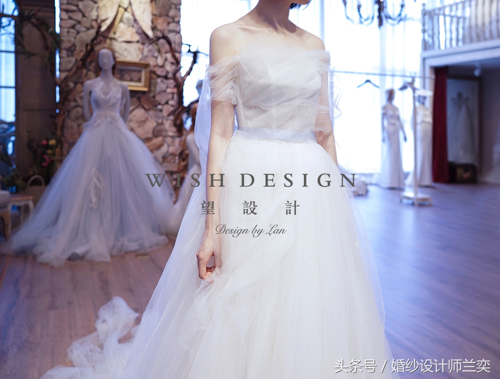 蓝色系婚纱设计,黑纱白墙婚纱照设计风格