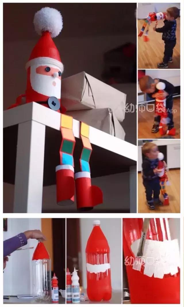 圣诞创意礼物手工圣诞老人,圣诞节简单手工圣诞老人不倒翁